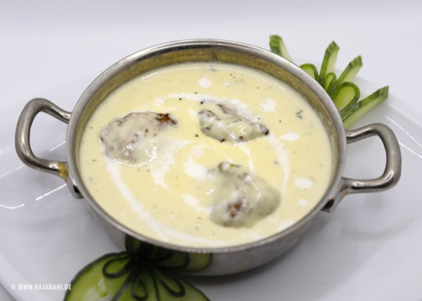 Malai Kofta – Frischkäsebällchen in Curry-Sahnesoße